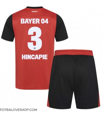 Bayer Leverkusen Piero Hincapie #3 Dětské Domácí Dres 2024-25 Krátký Rukáv (+ trenýrky)